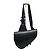 Dior Borsa Saddle in tela con diamanti CD nera Nero