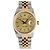 Rolex Orologio combinato da uomo Datejust con indice oro champagne D'oro