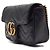 Gucci Bolsa transversal Super Mini Marmont Matelassé Preto - vista 2