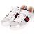 Gucci Baskets Three Stripes Argent Métallique Argenté