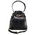 Dior Borsa bucket media in pelle con logo CD in rilievo nero