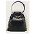 Dior Borsa bucket media in pelle con logo CD in rilievo nero - vista 2