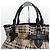 Burberry GOLDERTON Haymarket Check Ledertasche in Braun - Ansicht 5
