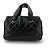 Chanel Borsa Bowling e Tote Timeless CC Logo in Caviar Nero - vista 5