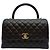 Chanel Bolso Large Flap Black Interior Chip Negro - vista 3