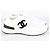 Chanel Sneakers in mesh e scamosciato in pelle di vitello bianco - vista 5