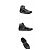 Sneaker alte in scamosciato Moncler LYON Nero - vista 2