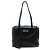 Prada Borsa a tracolla Etiquette in pelle di vitello nera con borchie argentate Nero