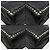 Prada Borsa a tracolla Etiquette in pelle di vitello nera con borchie argentate Nero - vista 10