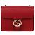 Gucci GG Gold Interlocking Red Chain Crossbody Bag Rot
