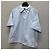 Prada Camicia a maniche corte in cotone con logo a triangolo Blu - vista 4