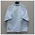 Prada Camicia a maniche corte in cotone con logo a triangolo Blu - vista 5