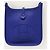 Hermès Borsa a tracolla mini Evelyn Clemence Silver Royal Blue - vista 2