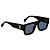 Louis Vuitton Oversized-Sonnenbrille in quadratischer Form, Schwarz
