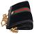 Gucci Borsa a Spalla Ophidia Suede GG Supreme Nero - vista 4