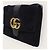 Gucci Borsa a tracolla Ali in scamosciato nero GG Marmont - vista 3