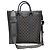 Gucci Borsa Tote Ophidia Medium in tela GG Supreme grigio e nero Marrone