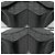 Chanel Borsa a Spalla Classic Jumbo Large Silver-Tone Black Caviar Nero - vista 12