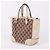 Gucci Piccola borsa a tracolla con zip in tessuto GG bianco - vista 3