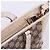 Gucci Piccola borsa a tracolla con zip in tessuto GG bianco - vista 6
