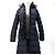 Moncler Chaqueta larga de plumón con piel de mapache Chloe Azul - vista 3
