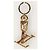 Louis Vuitton Portachiavi Charm Paisette LV in Oro D'oro - vista 5