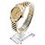 Rolex Orologio Combi da Uomo Datejust con Quadrante Oro Champagne e Diamanti D'oro - vista 4