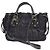 Prada Tote e borsa a tracolla in Tessuto Gaufre Nero - vista 3