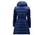 Chaqueta larga de plumón Moncler Flametta Azul - vista 6
