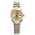 Rolex Datejust Lady Combi Aftersetting Diamond Uhr Golden
