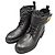Gucci Botines para mujer en cuero negro doble