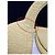 Bottega Veneta Borsa Tote Doll Medium in pelle goffrata Vanilla D'oro - vista 4