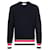 Thom Browne Gestrickter Pullover mit gestreiftem Besatz Schwarz  - Ansicht 1