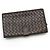 Bottega Veneta Cartera larga de malla tejida marrón oscuro Castaño - vista 2