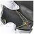 Saint Laurent Black Monogram Grained Poudre Embossed Leather Small Wallet stamp: - view 6