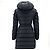 Chaqueta larga de plumón Moncler Charpal Negro - vista 6