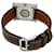 Hermès Hour Small Etoupe Quarz Stahl Uhr Orange  - Ansicht 8