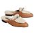 Hermès Mule Oz Kelly da donna, pantofola Natural Bianco