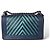 Chanel Borsa Boy in pelle di vitello Chevron Medium Argento Blu - vista 3