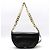 Burberry Borsa a tracolla Olympia con catena media in agnello nero