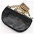 Burberry Borsa a tracolla Olympia con catena media in agnello nero - vista 3