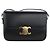 Céline Bolsa transversal média Classic Triomphe em pele de vitelo brilhante Preto