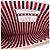 Thom Browne Clutch a tre strisce argento metallizzato Medium - vista 6