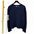 Thom Browne Strickpullover aus Wolle mit Rundhalsausschnitt und diagonalen Streifen in Navy Blau - Ansicht 3