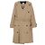 Burberry Abrigo de cachemira cruzado con cinturón beige Talla Castaño