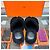 Hermès Pantofole in shearling Izmir Nero - vista 5