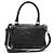 Givenchy Borsa a tracolla Pandora Medium in pelle di pecora nera stropicciata argento Nero