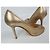 Jimmy Choo Salto alto de dedos abertos para mulher Dourado - vista 6