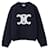Céline Crew Neck Pullover aus gerippter Wolle Blau  - Ansicht 1