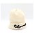 Chanel Ivory Cashmere Black Pearl Logo Damen Beanie Mütze Weiß - Ansicht 4